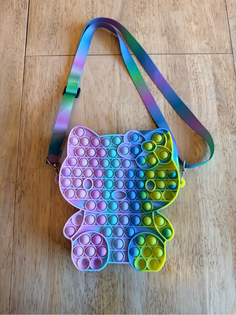 Kids Rainbow Hello Kitty Pop-It Crossbody Bag - Multicolor